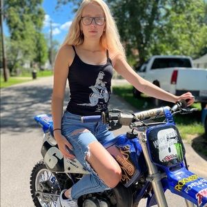 Silver Glitter BRAAP Tank Top
